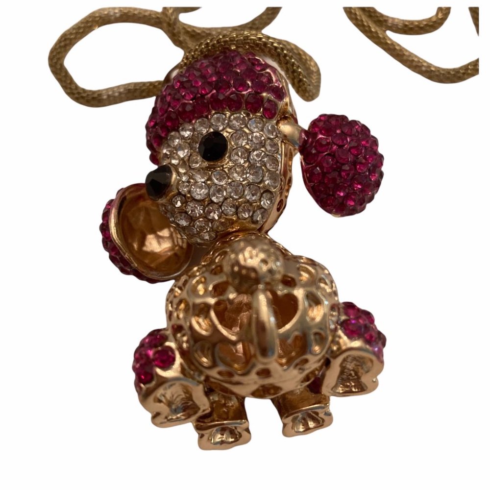 NWT “Off Park” Crystal Poodle Necklace $22 - Picture 7 of 7